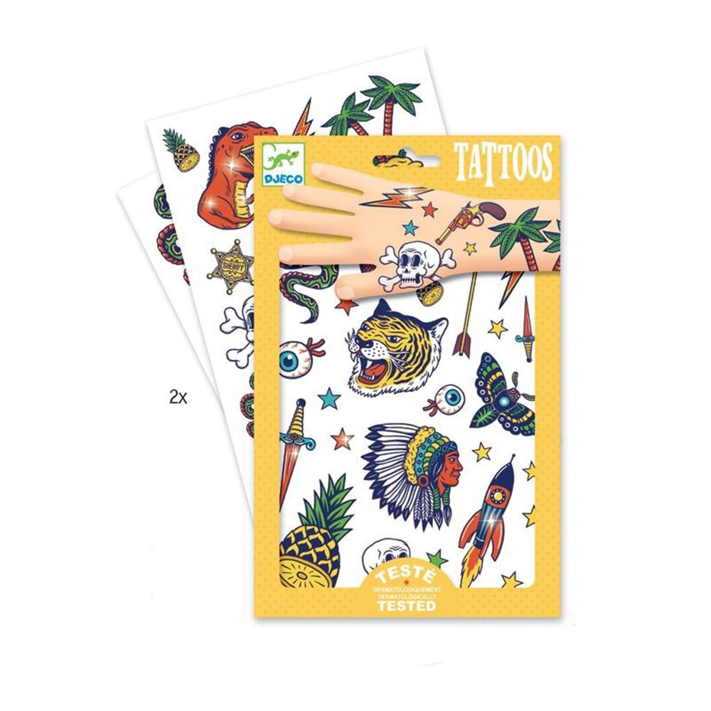 Djeco, Татуировки за деца, Дивият запад