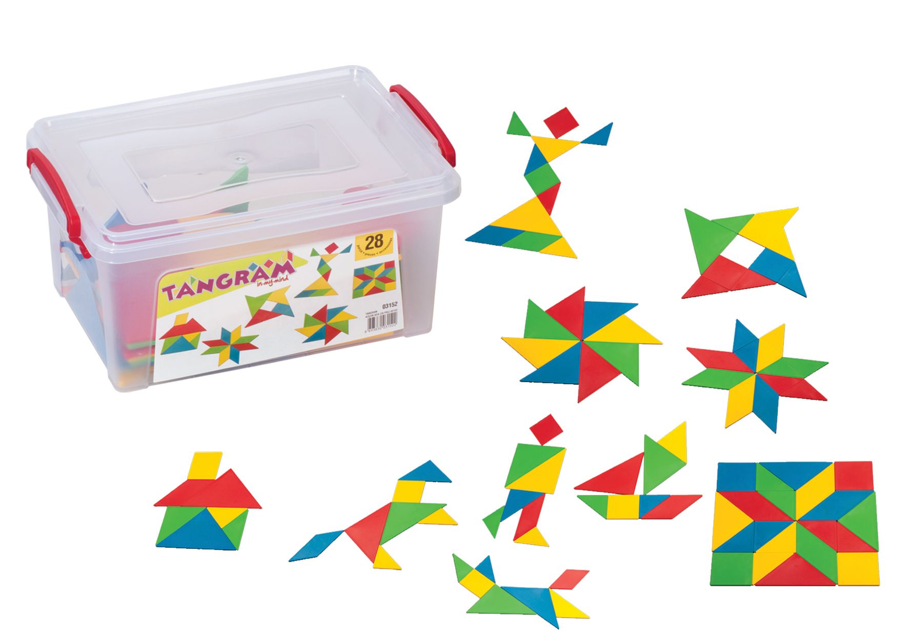 Dede toys, Пластмасов конструктор, Танграм 28 части