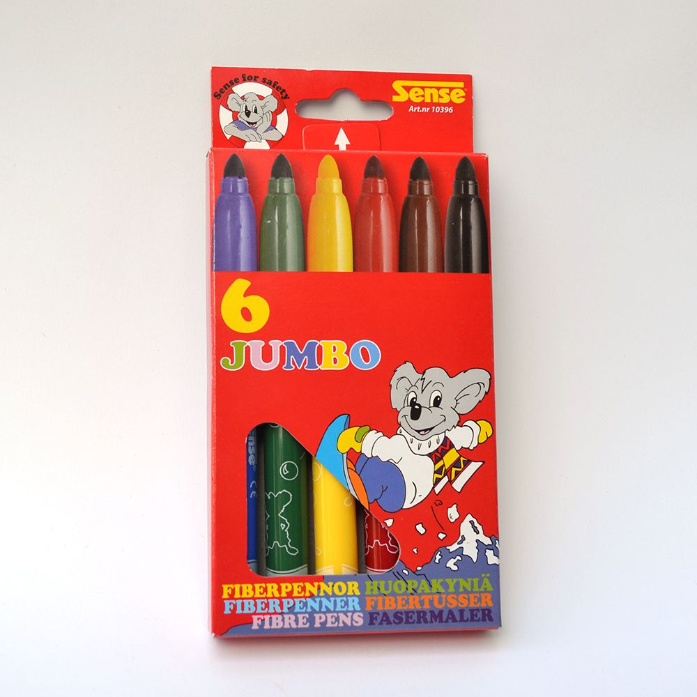 Sense, Флумастери Джъмбо, 6 броя