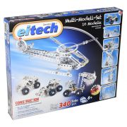 Метален конструктор, Основен комплект - 10 модела, 340 части