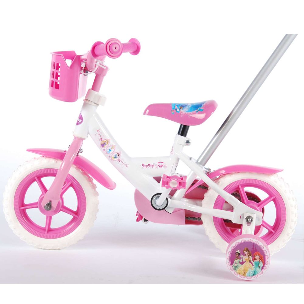 Детски велосипед с помощни колела, Дисни, Принцеси, 10 инча
