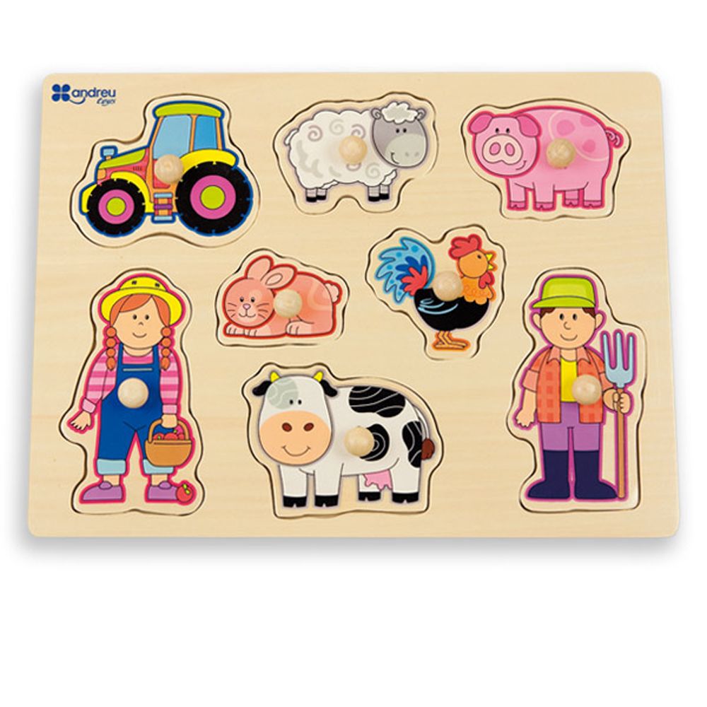 Andreu toys, Пъзел с дръжки Ферма