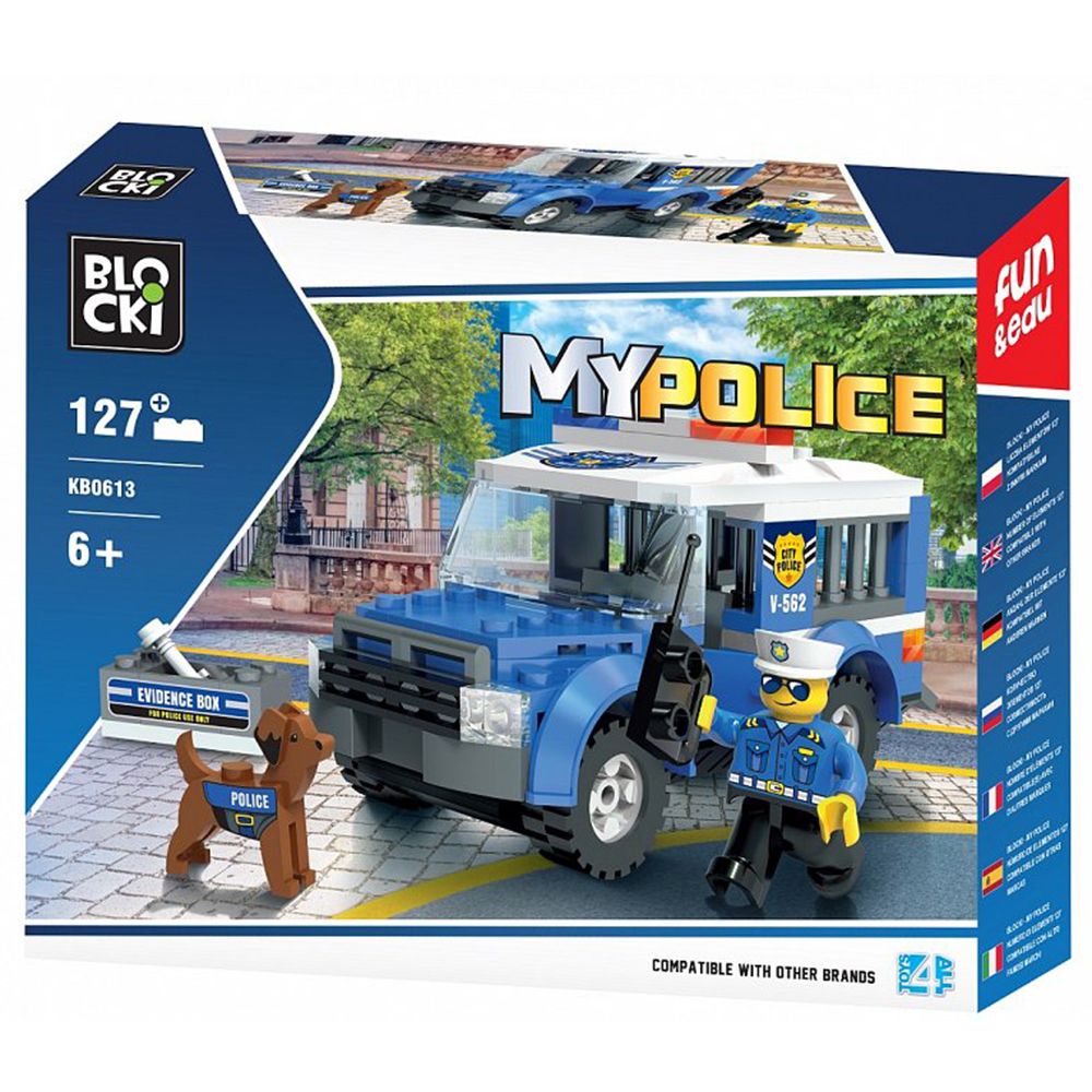 Blocki, Конструктор, Полицейски джип, 127 ел.