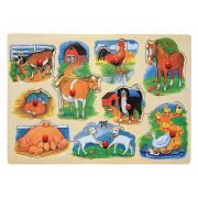 Дървен пъзел с дръжки, Естествена среда, Ферма