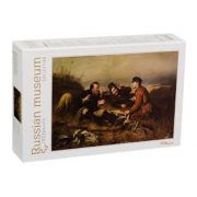 Ловци в почивка, Василий Перов, пъзел-репродукция 1000 елемента