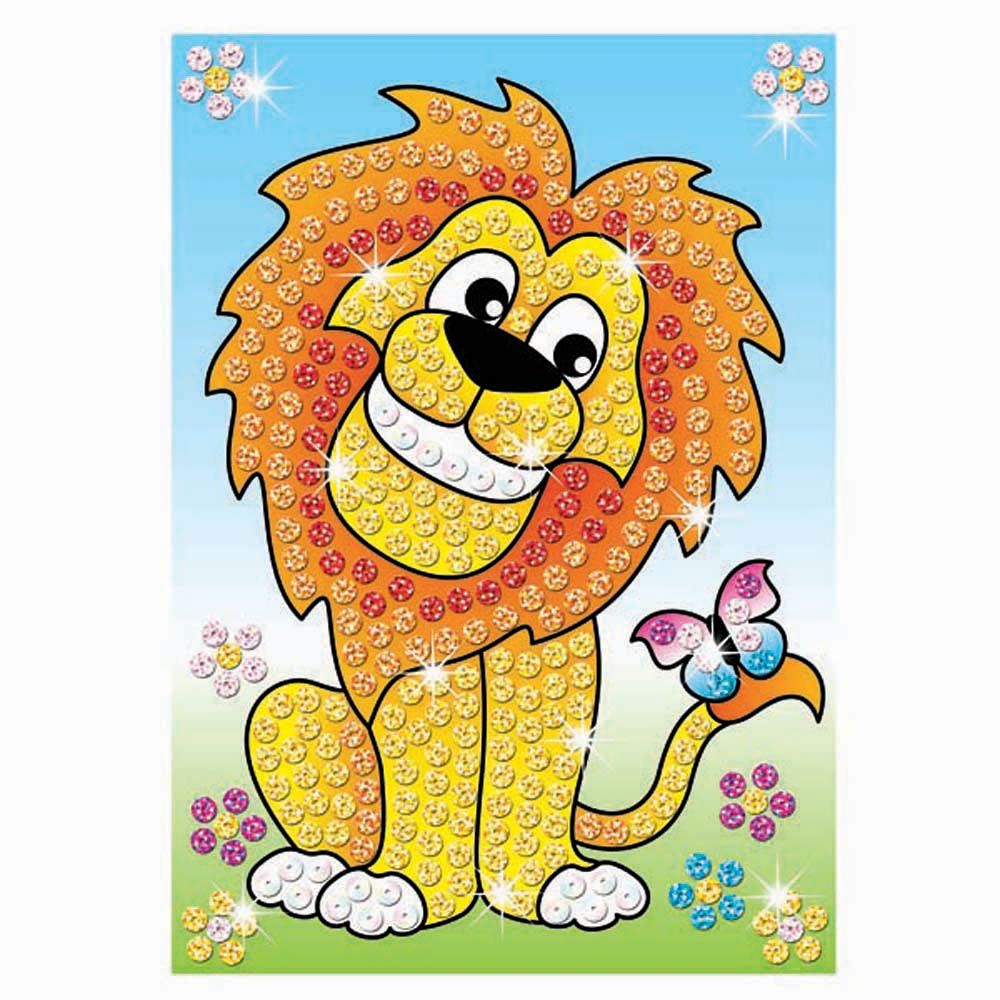 Изкуство с пайети, Лъвчета