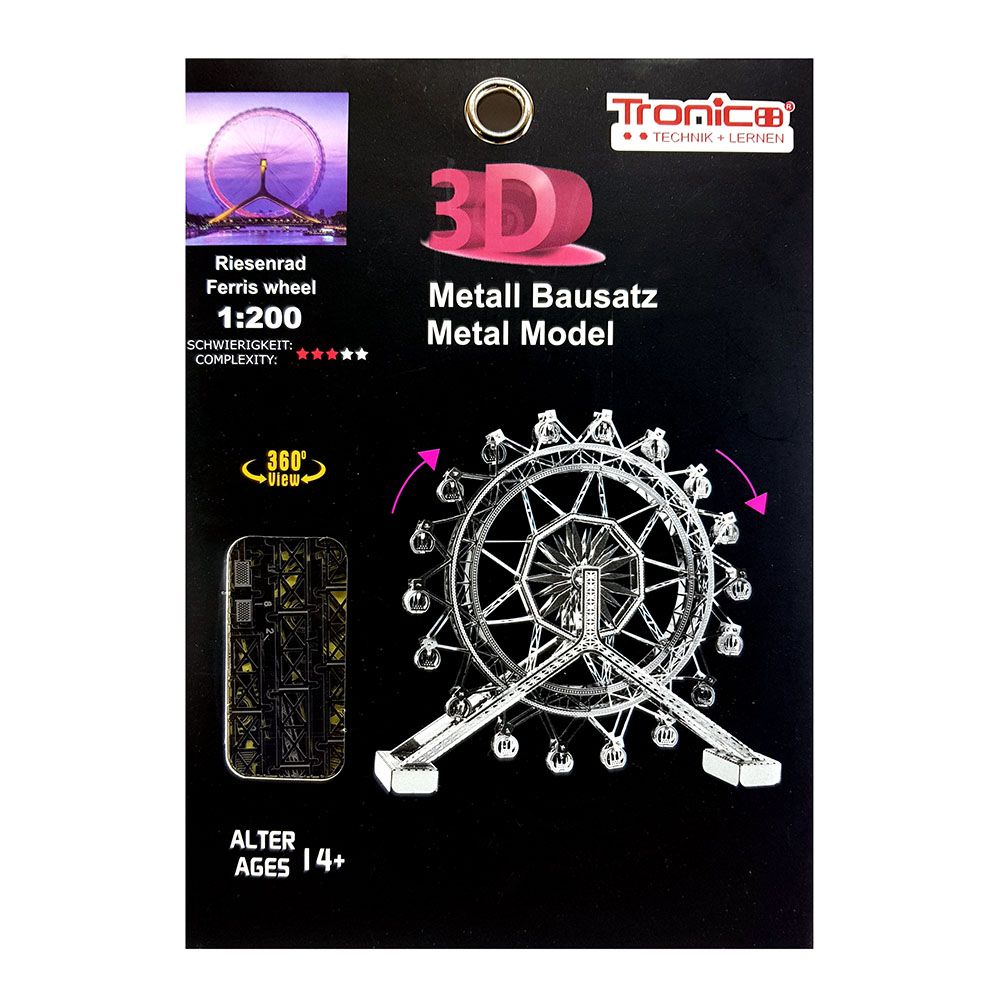 Tronico, 3D метален пъзел, Виенско колело