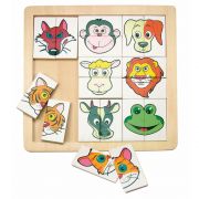 Дървен пъзел, Глави на животни