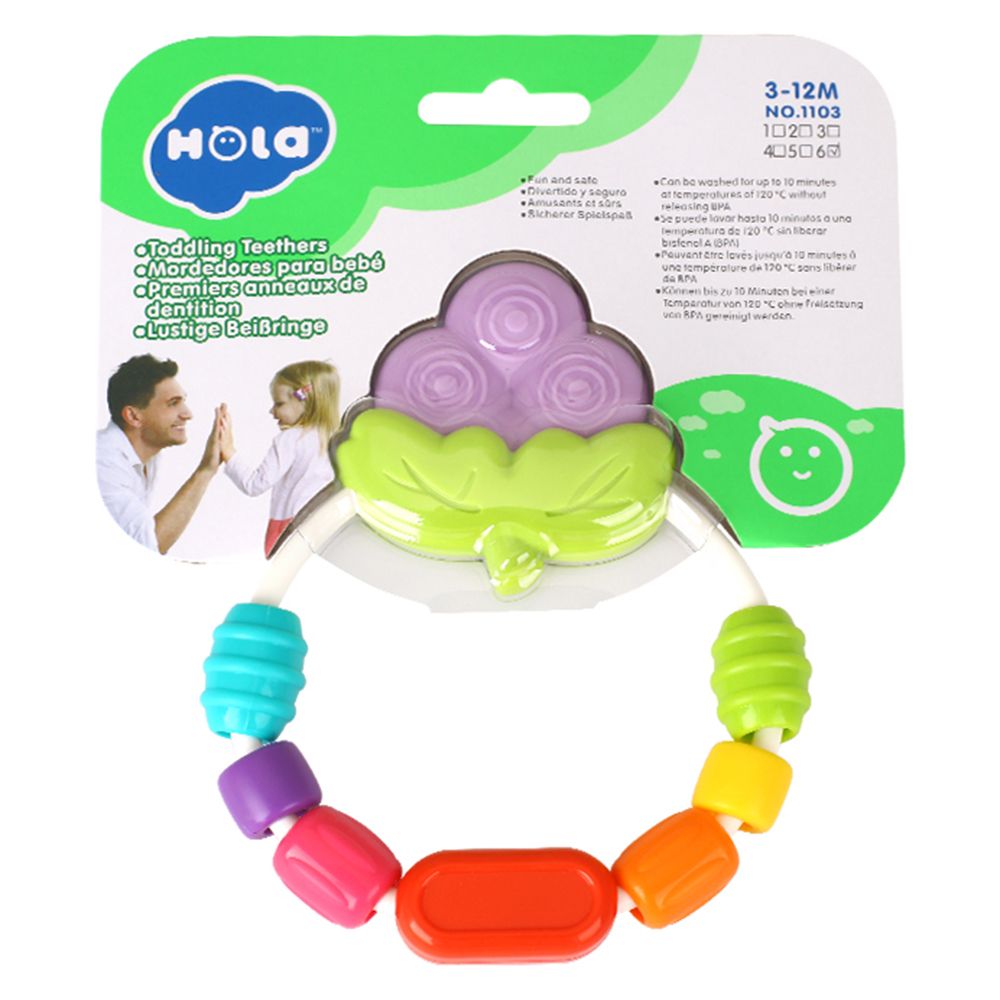 Бебешка гризалка с цветни мъниста