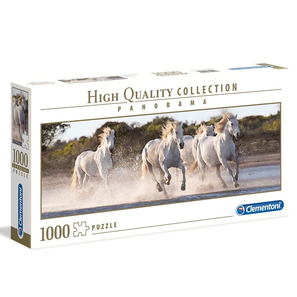 High quality collection, Коне в галоп, панорамен пъзел 1000 части, Clementoni