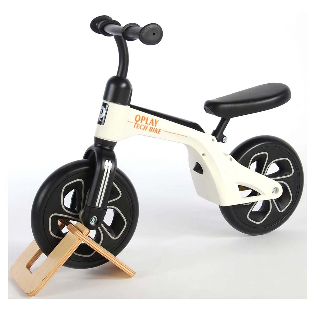 Колело за баланс, QPlay, бяло, 10 инча