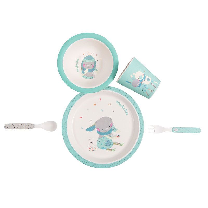 Детски комплект за хранене, Зайче