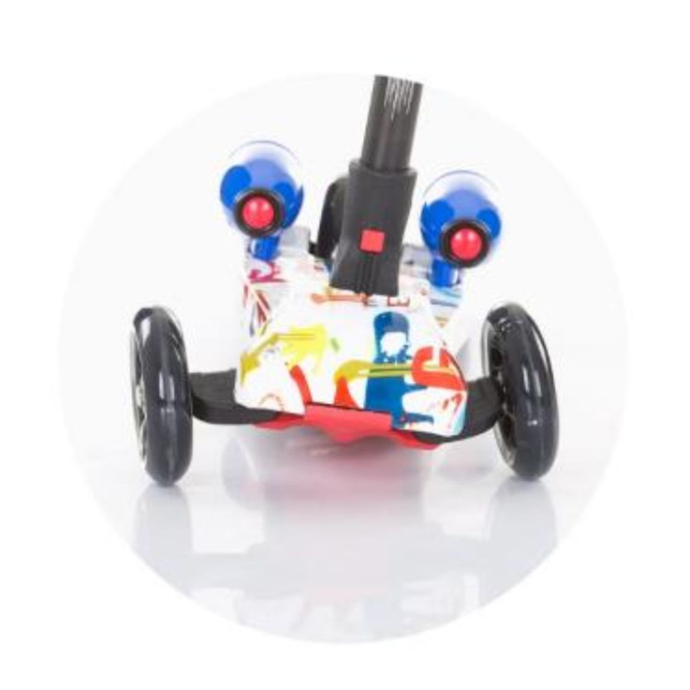 Сгъваем скутер с музика, светлини и пара, Спийд, син