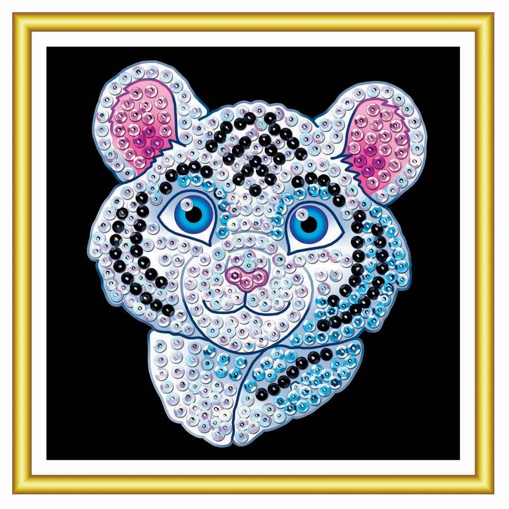 Изкуство с пайети за 60 минути, Бял тигър