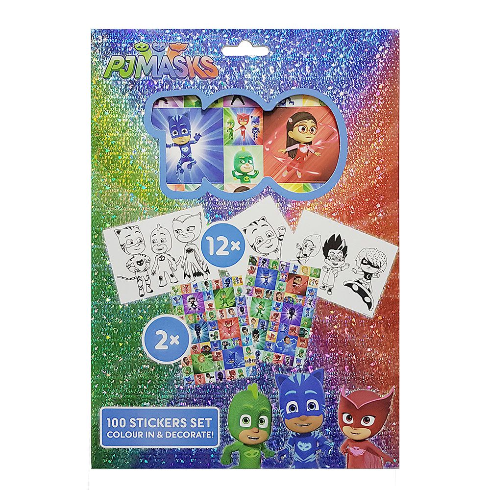 Sense, Книжка със 100 стикера, PJ Masks