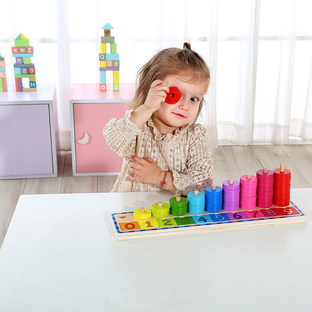 Дървена низанка, Научи се на броиш