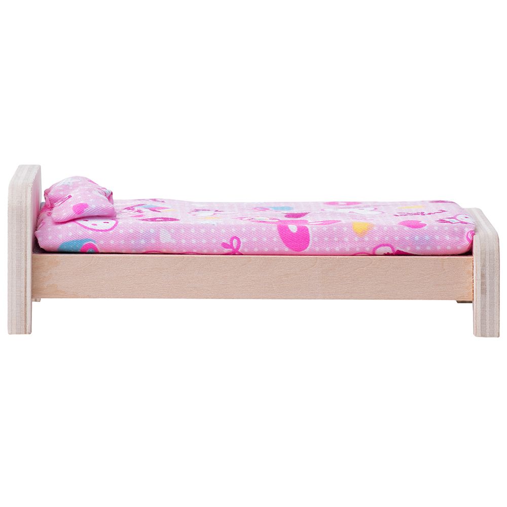 Дървена къща, с аксесоари и две кукли, Яна