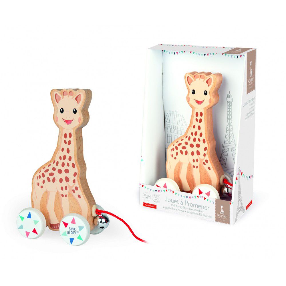 Janod, Играчка за дърпане, Жирафчето Софи