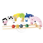 Дървенa игра с цветни топки, Крокет