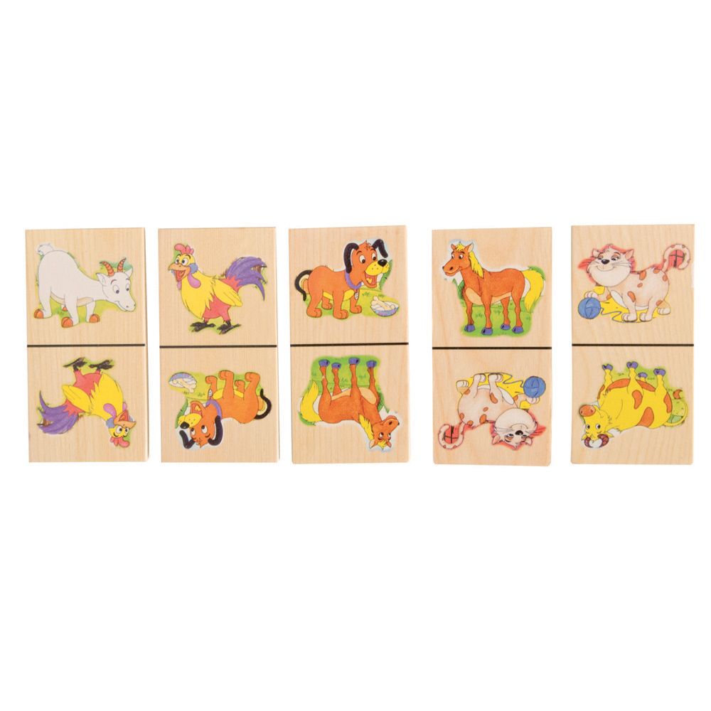 Дървено домино Домашни животни