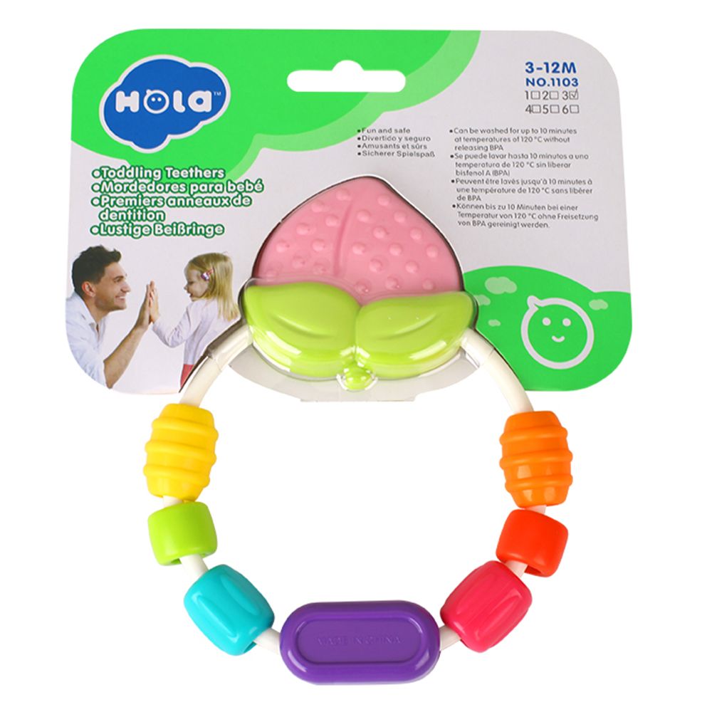 Бебешка гризалка с цветни мъниста