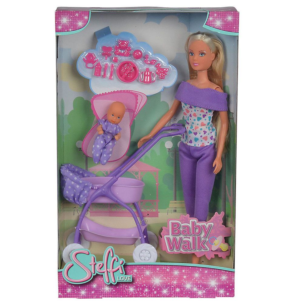 Кукла Стефи, с количка и бебе