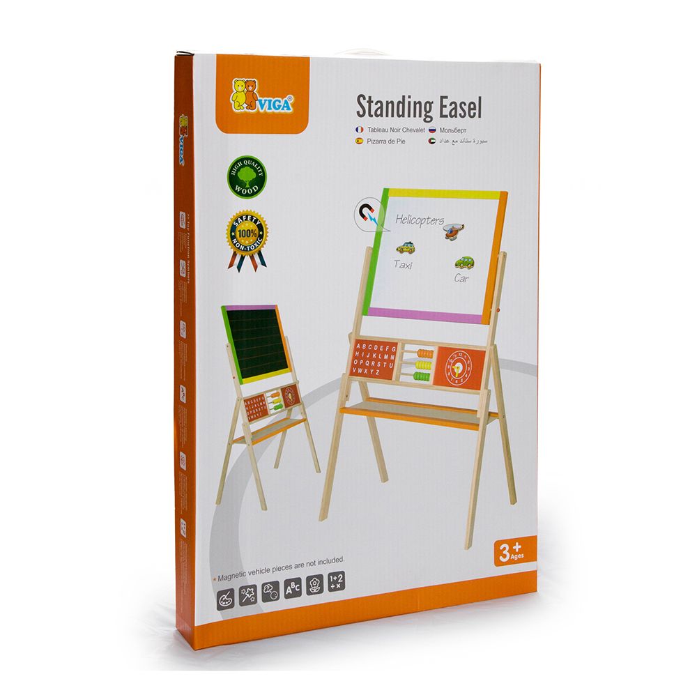 Дървена магнитна дъска с две лица