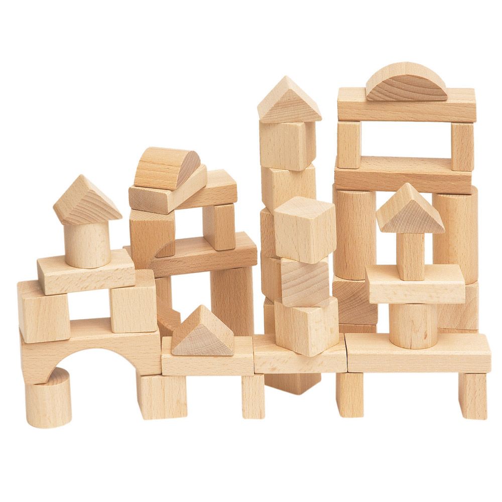 Woodyland, Дървен конструктор натурален, 50 части