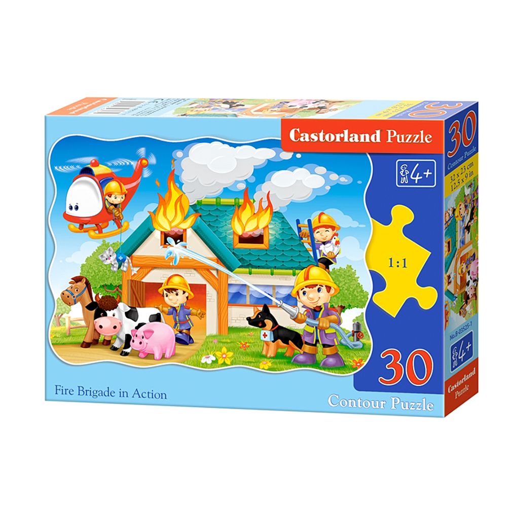 Castorland, Пожарна команда, пъзел 30 части