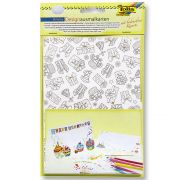 Комплект за изработка на 3D картички 4 броя, Рожден ден