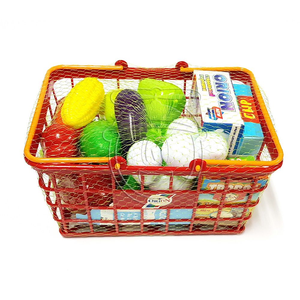 Комплект кошница с продукти, Супермаркет, 23 части