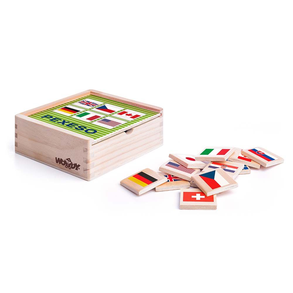 Woodyland, Дървена мемо игра, Знамена