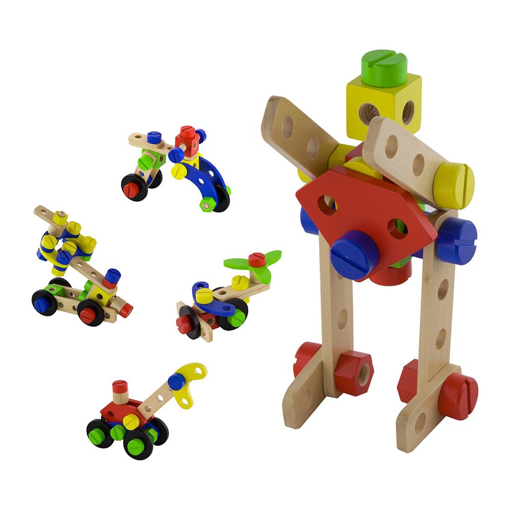 Viga toys, Дървен конструктор, 48 части