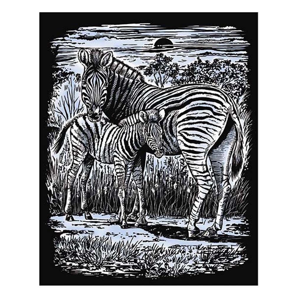 KSG crafts, Гравиране на сребърна основа, Зебри