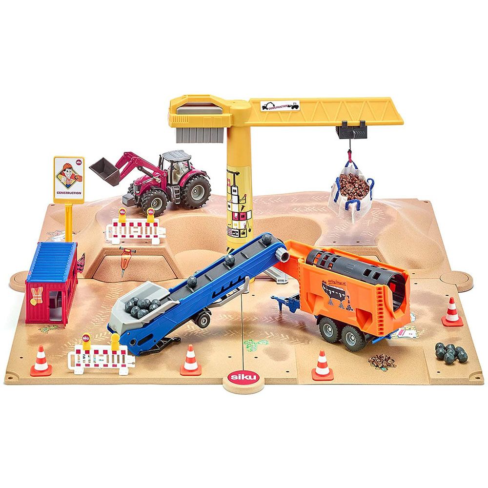 SIKUWORLD, Строителна площадка с подвижен кран, Siku