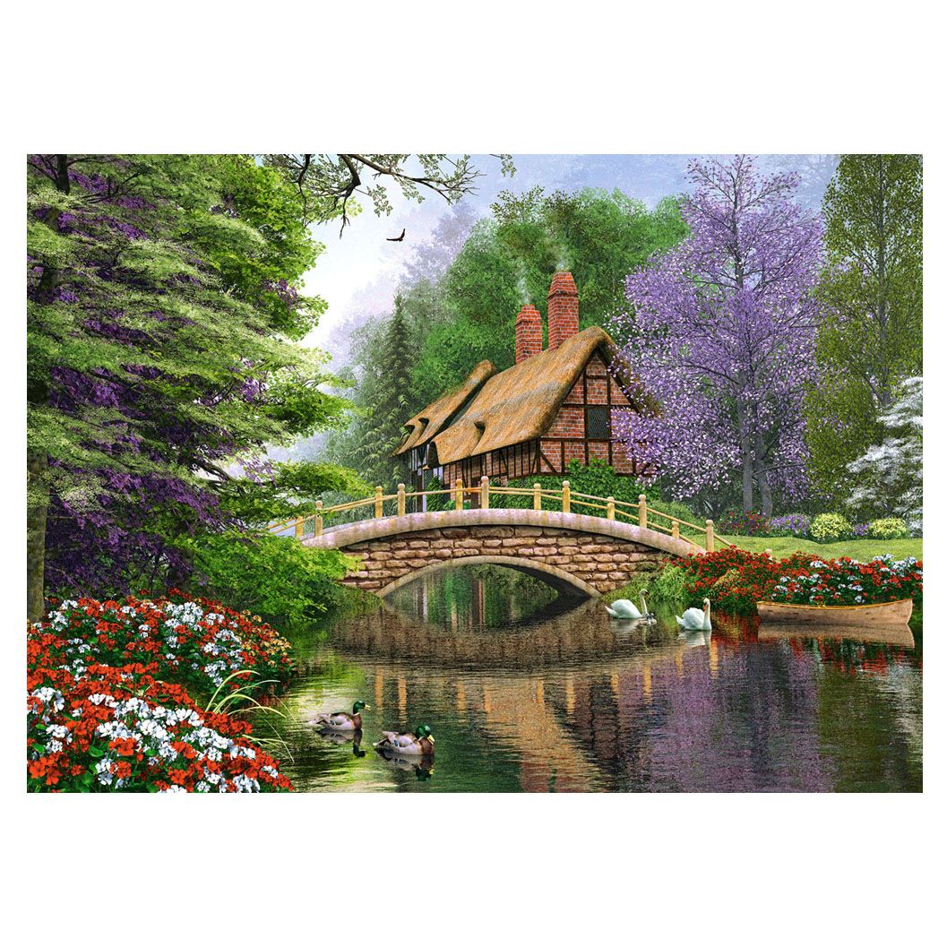 Къщичка край реката, пъзел 1000 части