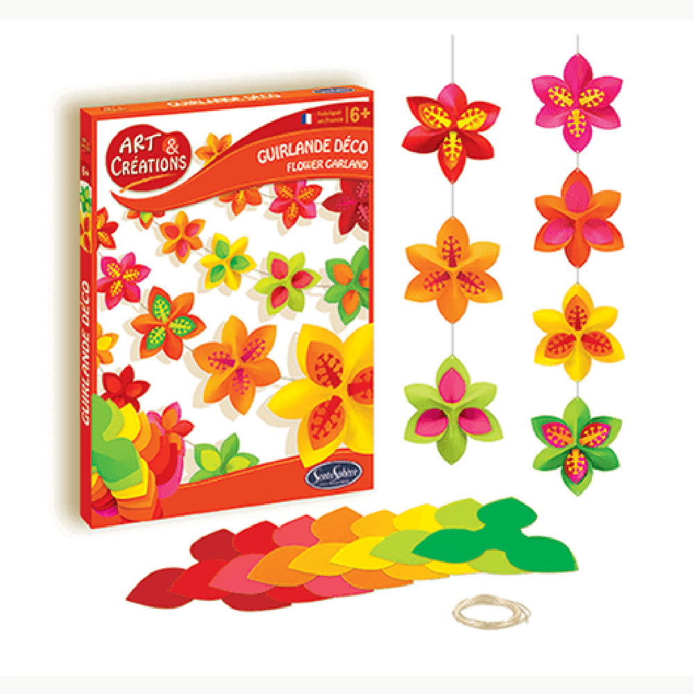 Творчески комплект за декорация, Гирлянди от хартия