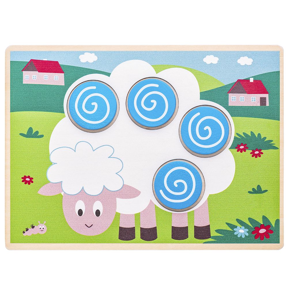 Дървена мозайка за най-малките, Цветове и форми