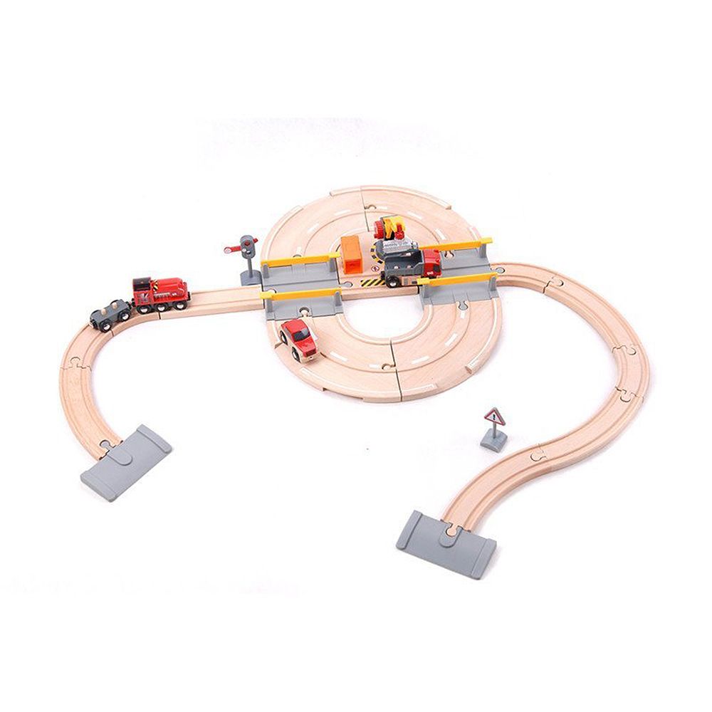 BRIO, Комплект влакче - ЖП-релси и шосе