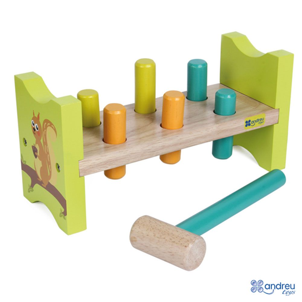 Andreu toys, Дървена игра с чукче, Катеричка