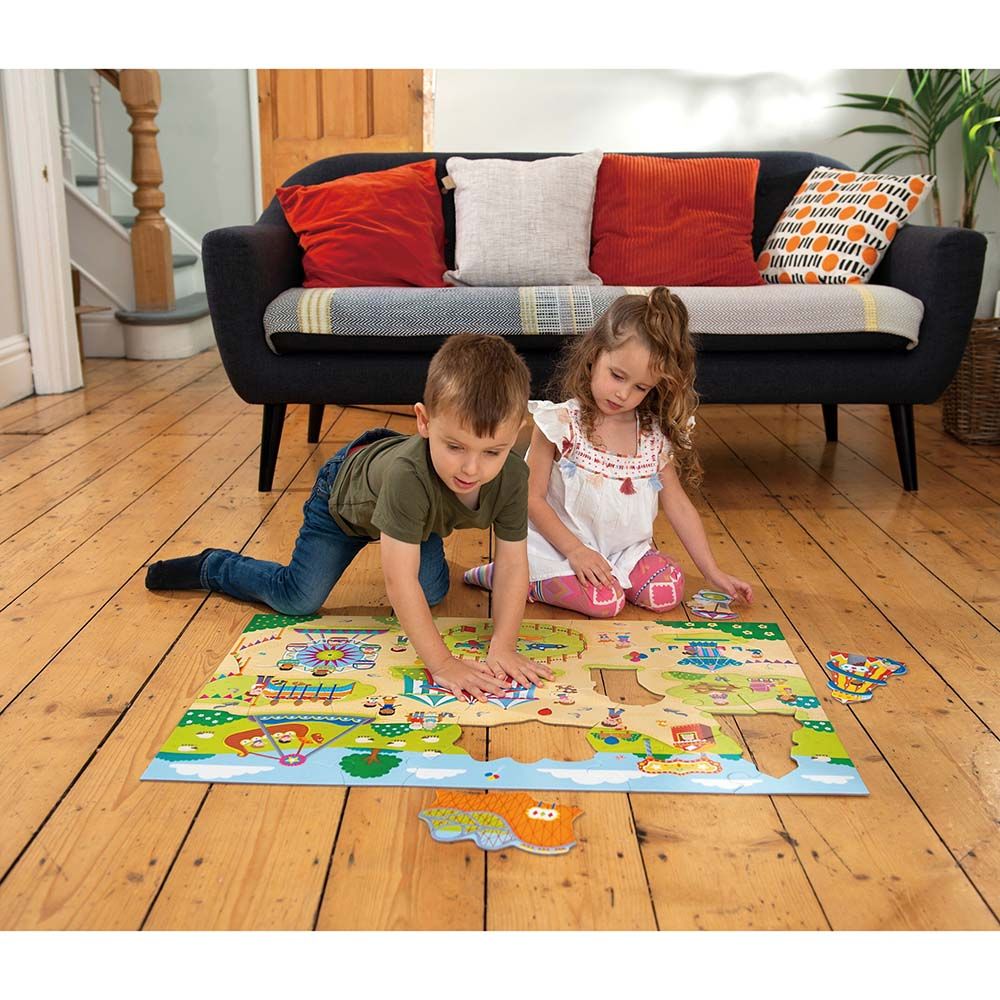 Гигантски пъзел за под, Лунапарк