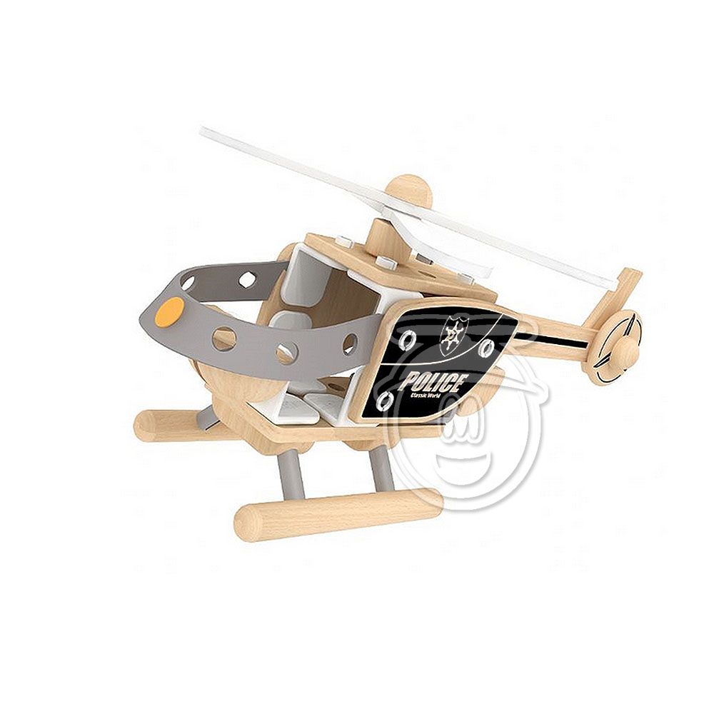 Classic world, Дървен конструктор, Полицейски хеликоптер