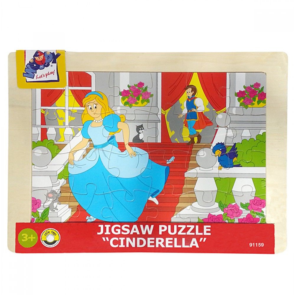 Woodyland, Дървен пъзел с рамка, Пепеляшка