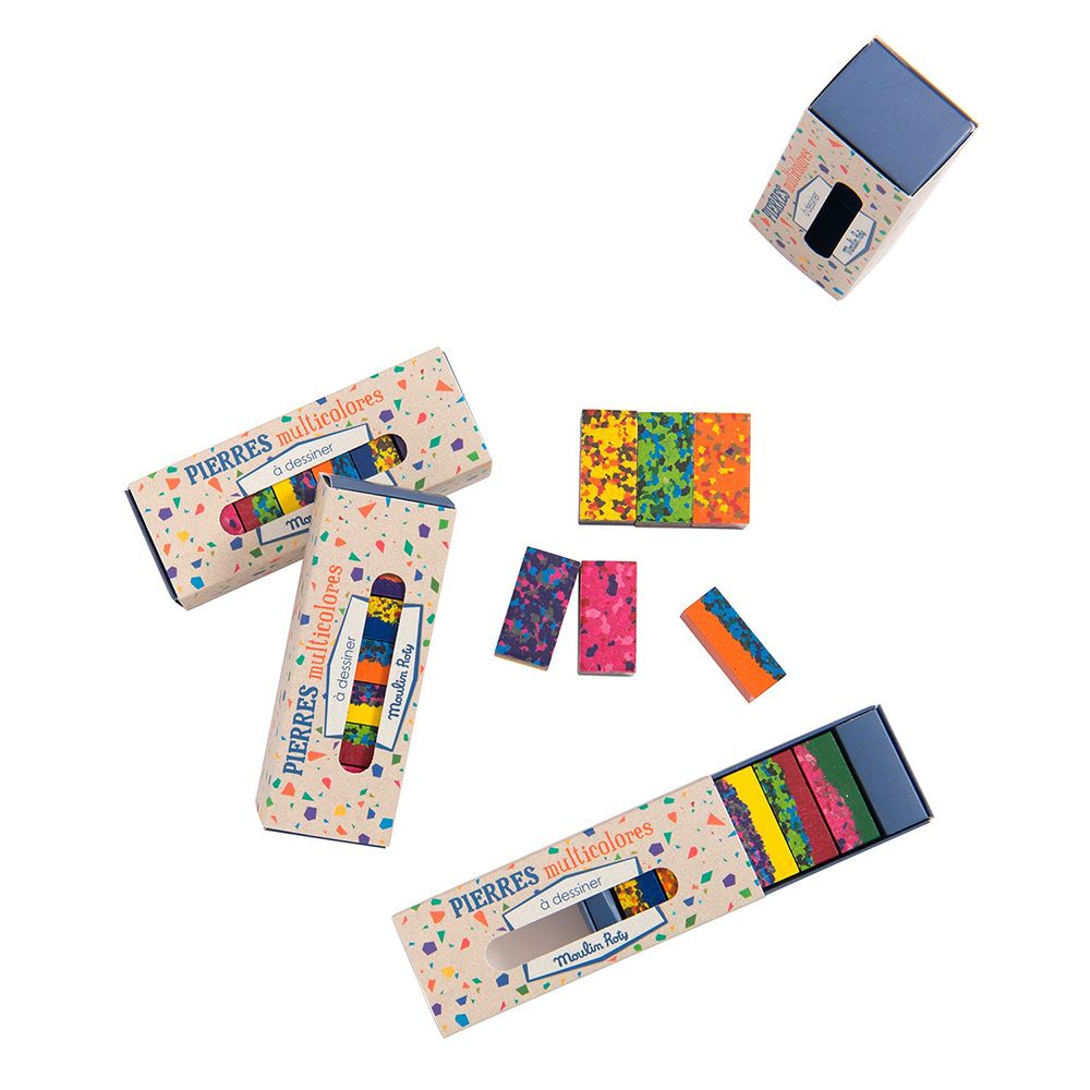 Многоцветен восък за рисуване, 6 бр.