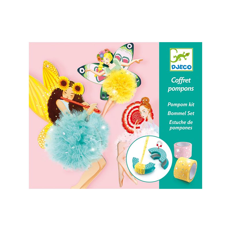 Djeco, Комплект за тъкане Феи с помпони