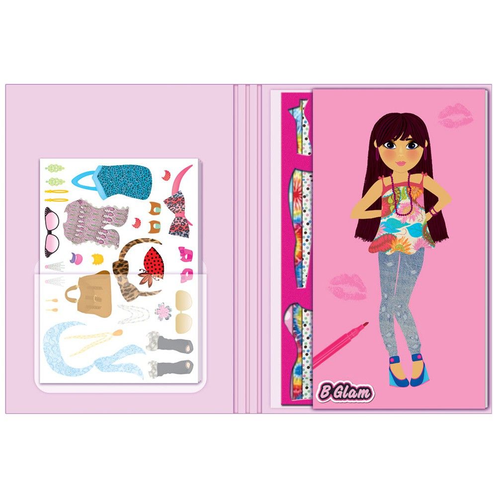 Книжка Модерни момичета, дизайн на облекла и аксесоари