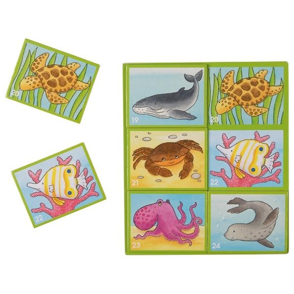 Дървена игра, Лото, Животни