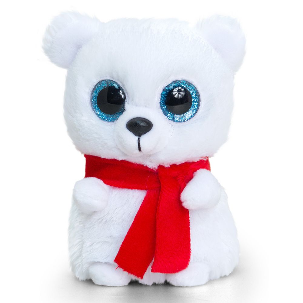 Мини мотсу, Бяло мече - коледна играчка, 12 см, Keel Toys