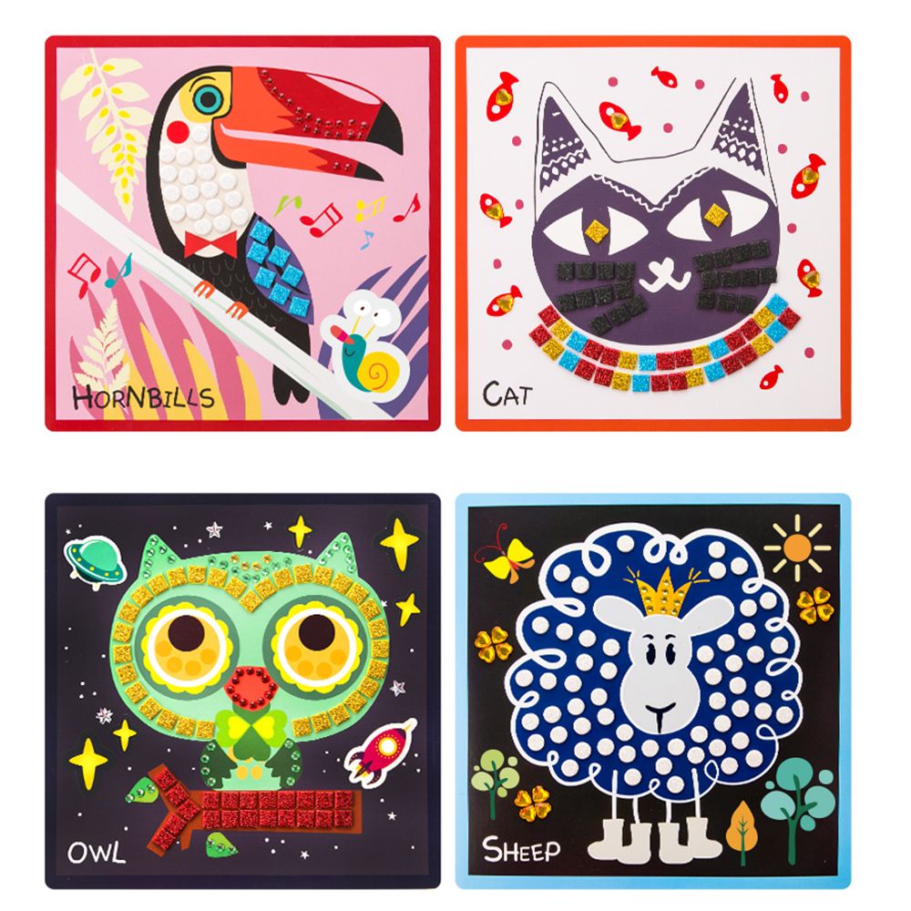 Картини с мозайки и стикери, Животни