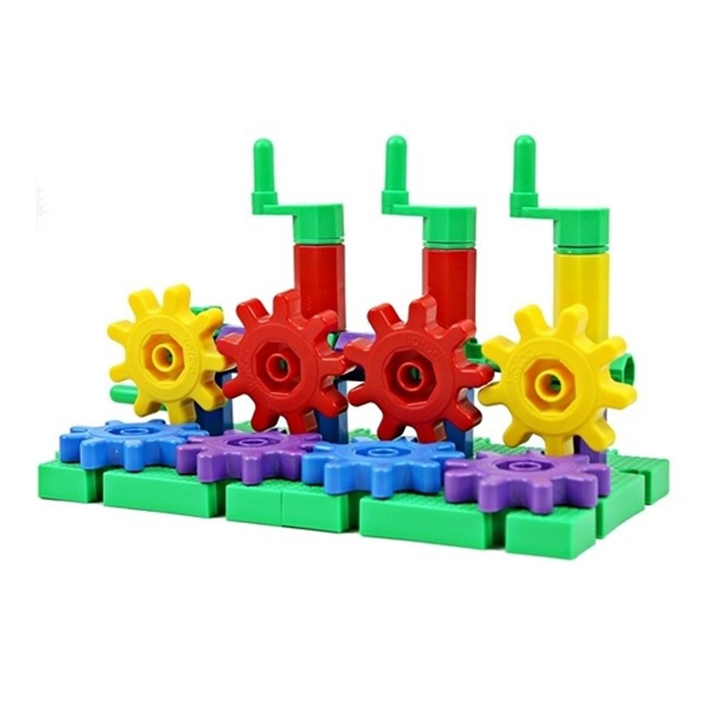 Пластмасов конструктор На площадката, със зъбни колела, 40 части